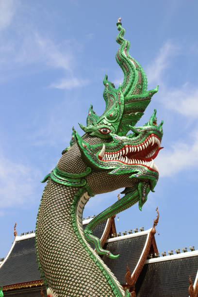 istock naka statue; Wat Ban den Temple located at changmai 912239734