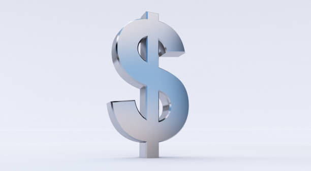 istock 3d rendering of Dollar sign isolated on white background. 912244796