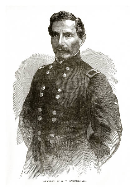 ilustrações, clipart, desenhos animados e ícones de general john a. dix guerra civil engraving - civil war general engraving men