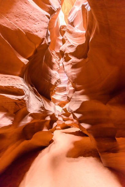 istock Small Path through Upper Antelope Canyon. Natural rock formation in beautiful colors. Beautiful wide angle view of amazing sandstone formations. Near Page at Lake Powell, Arizona, USA 912256510