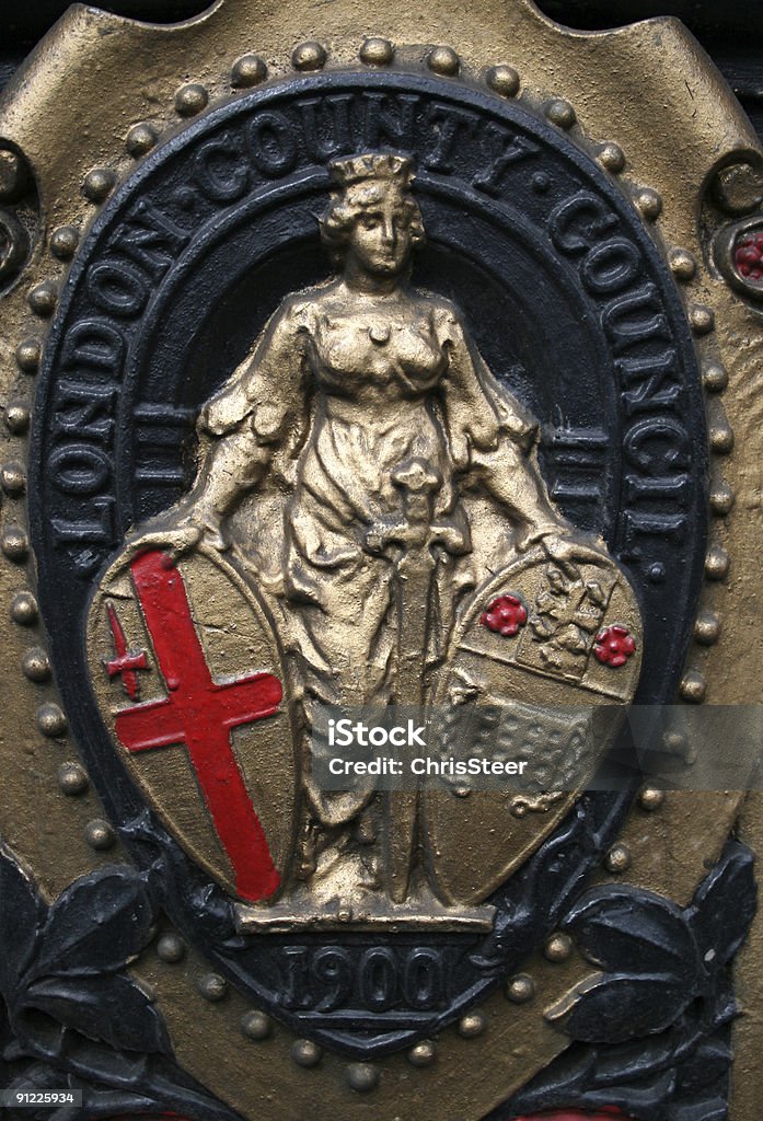 Britannia-Detalle de lámpara de calle Wesminster, London - Foto de stock de Britannia libre de derechos