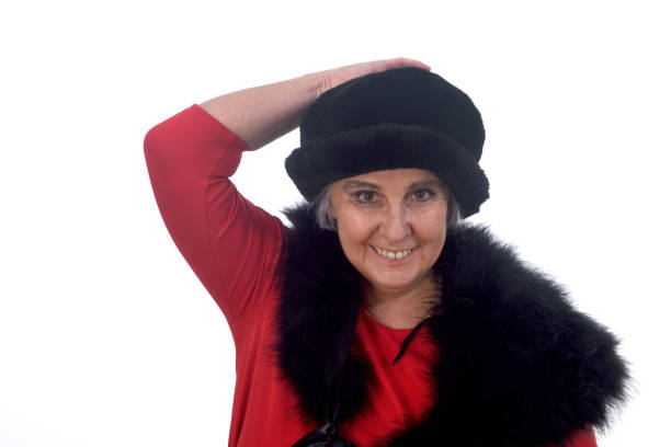 istock senior woman on white background 912260066