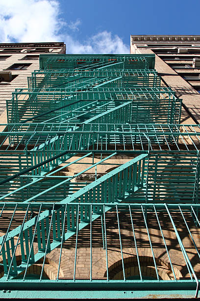 fire escape stock photo