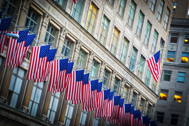istock American Flags on Lexington Avenue 912266526