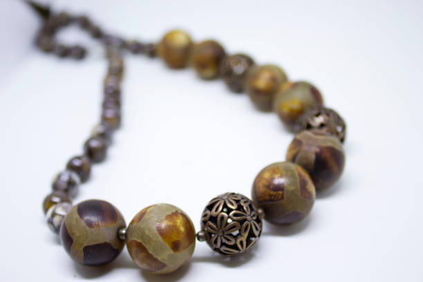 istock Necklace with large round beads 912266878