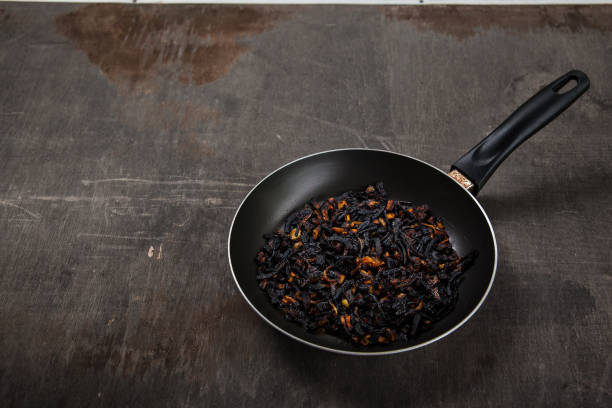 istock The failure on kitchen: burnt charred vegetables 912267848