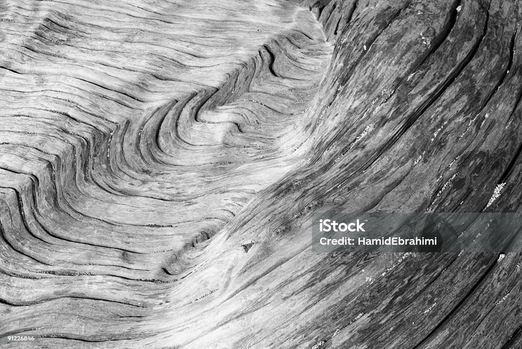 Onde su legno - Foto stock royalty-free di Acqua