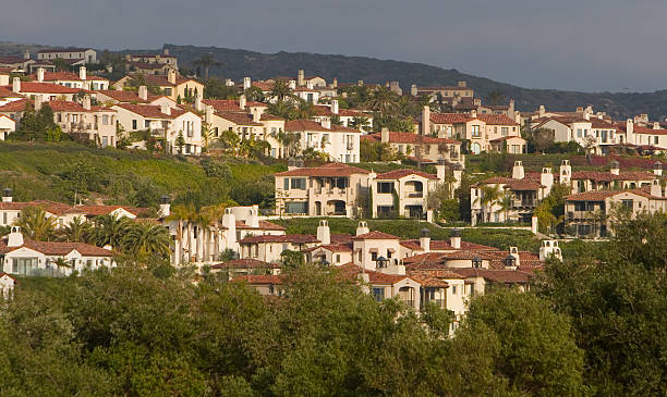 casas de luxo-orange county - newport beach california orange county house - fotografias e filmes do acervo