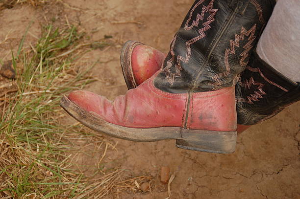 istock Broken In Pair of Cowboy Boots 91227544