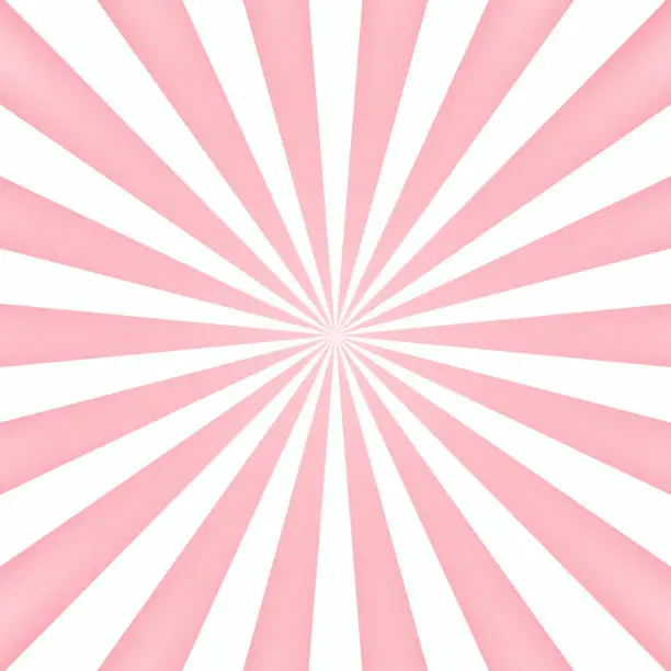 Vector illustration of Pink sun rays background