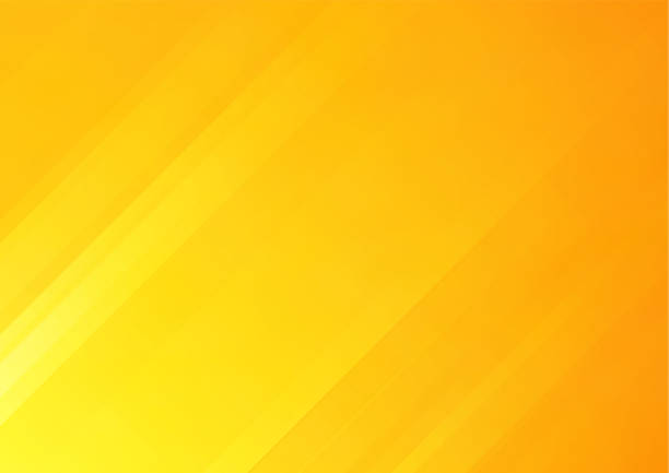 illustrations, cliparts, dessins animés et icônes de abstrait vector orange avec des rayures, peut être utilisé pour la conception de la couverture, affiche, publicité. - smooth part of colors yellow