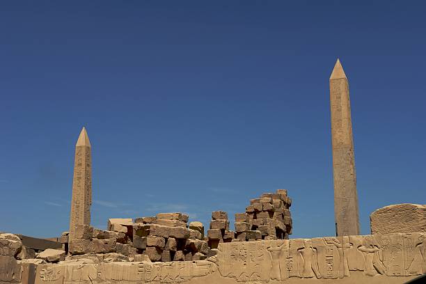 Obelisks, symbol of the god sun Ra in ancient Egypt  animal penis stock pictures, royalty-free photos & images