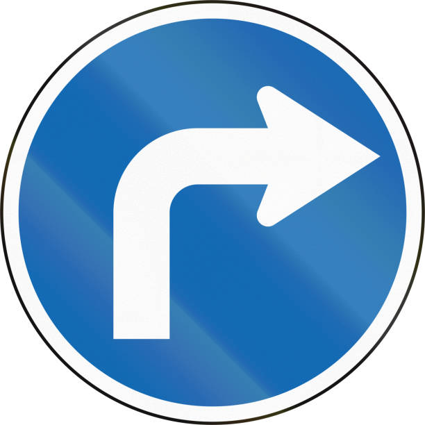 istock New Zealand road sign RG-13 - Turn right 912287390