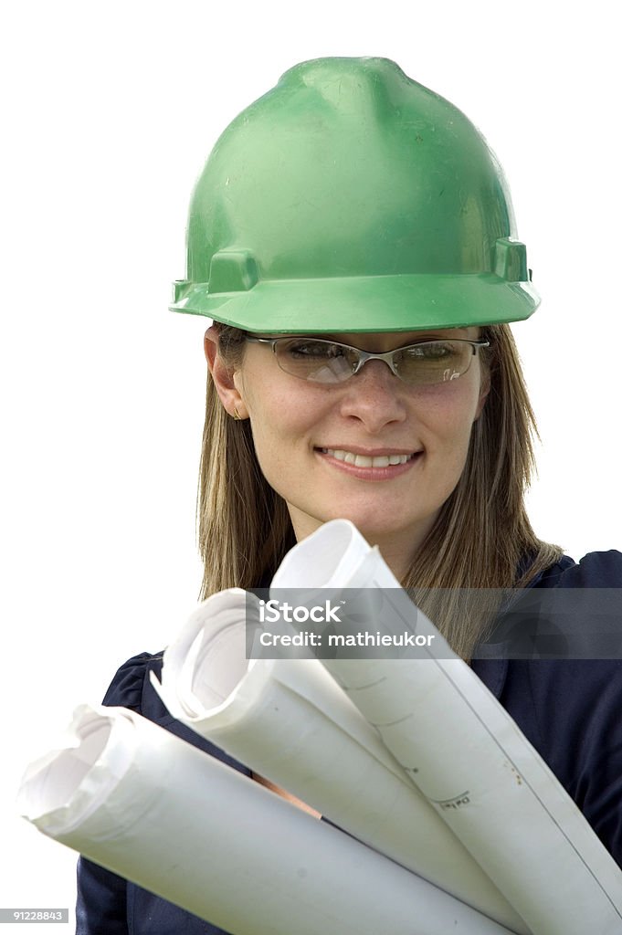 Weibliche constructor - Lizenzfrei Arbeiten Stock-Foto