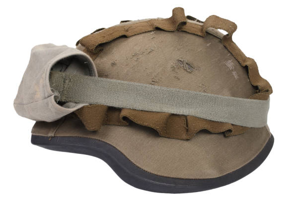 istock kevlar helmet with camouflage cover and protective goggles 912295260