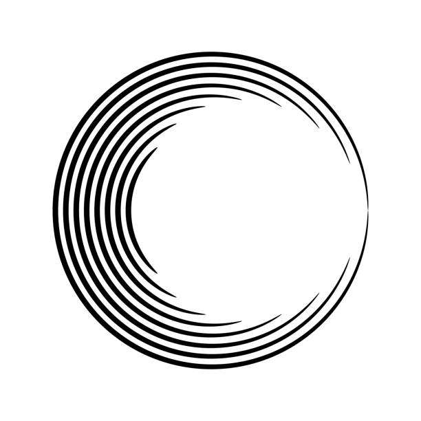 Round shape Round shape. design design. Circles of lines. Vector illustration. abstract shirts stock illustrations