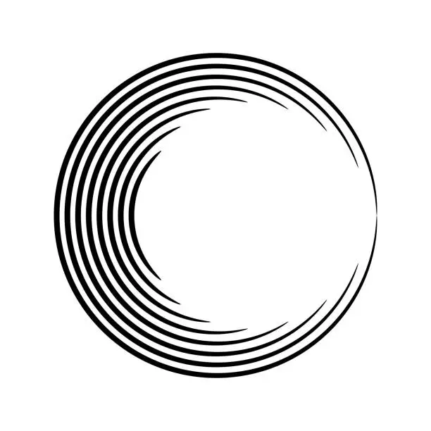 Vector illustration of Round shape