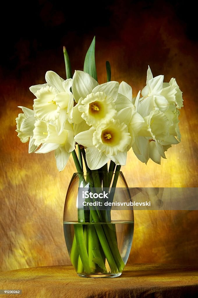 White flowers in a vase  Bouquet Stock Photo