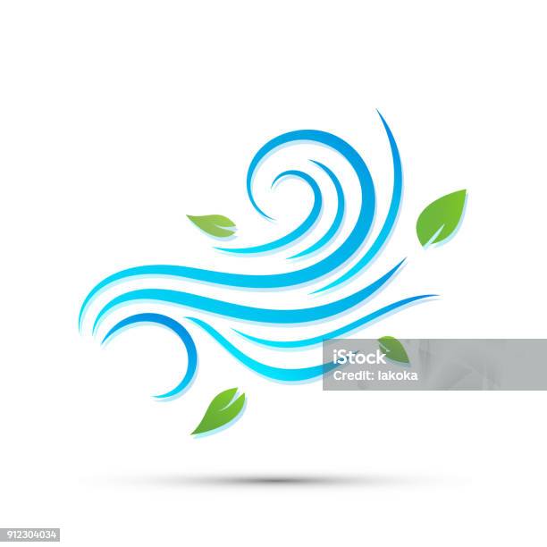 Wind Icon Stock Illustration - Download Image Now - Cool Attitude, Wind, Abstract