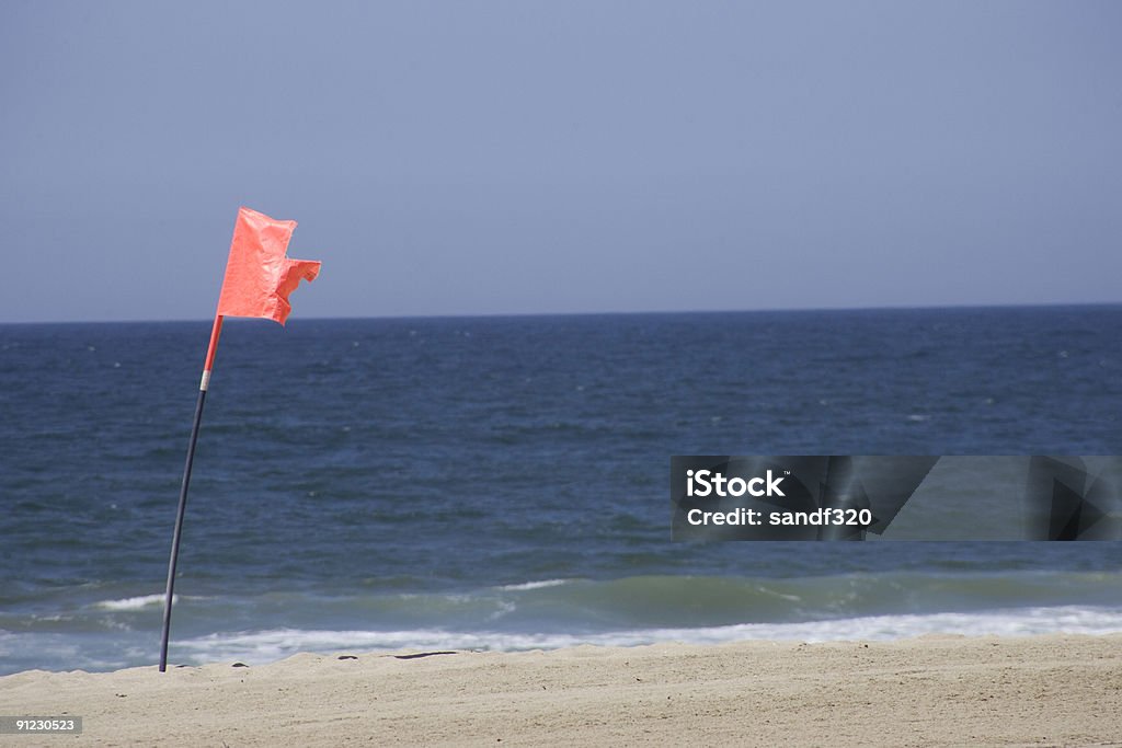 Warnung Flagge auf redodo beach - Lizenzfrei Zerrissen Stock-Foto