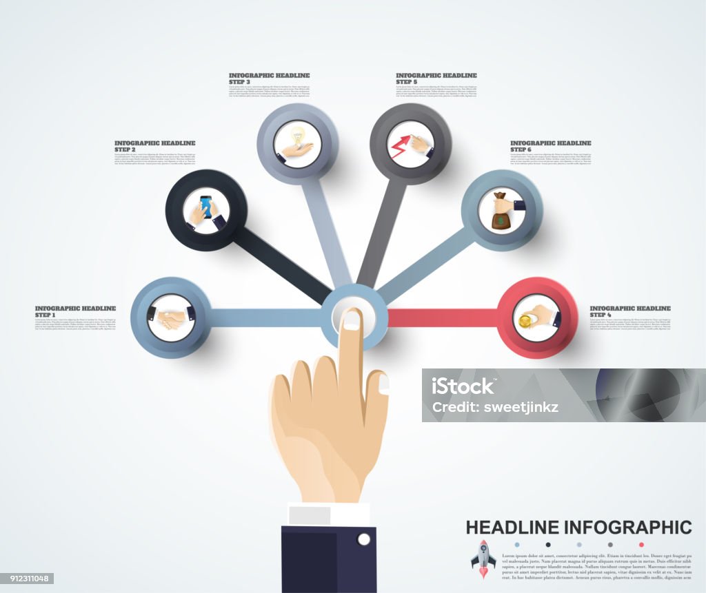 Visual For Process Business Data Visualization Process Chart Abstract Elements Of Graph ...