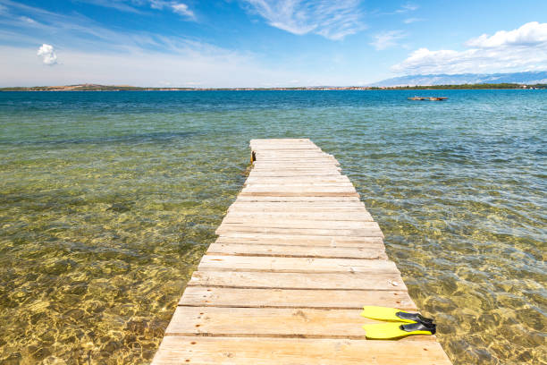 istock Sea landscape with islands on background. 912312368