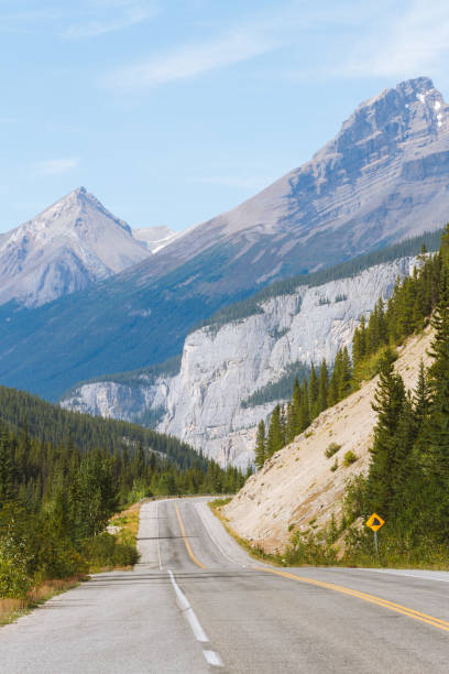 istock Scenic Icefields Parkway highway in Rocky Mountains, Alberta, Canada on sunny day 912322854