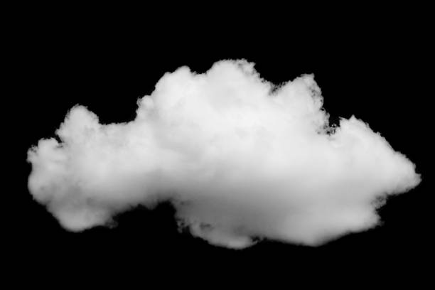 istock Black sky and single with cloud isolated on black background 912323080