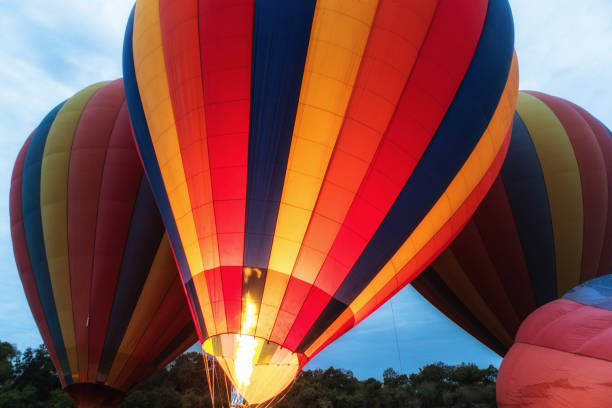 istock Hot Air Balloons Ready for Takeoff 912325600