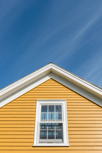 armou o detalhe do telhado - siding house plastic roof - fotografias e filmes do acervo