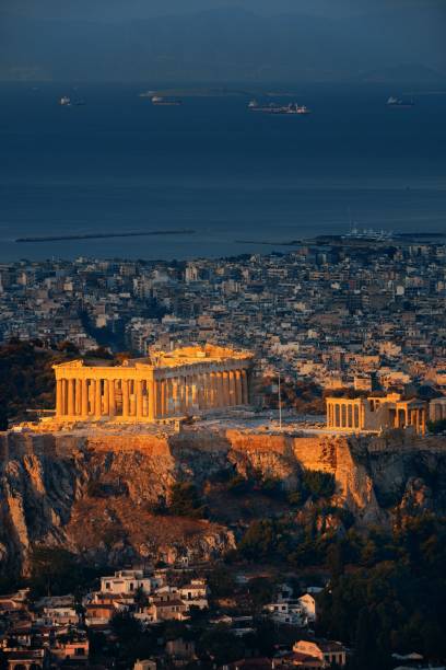 istock Athens skyline sunrise from Mt Lykavitos 912337932