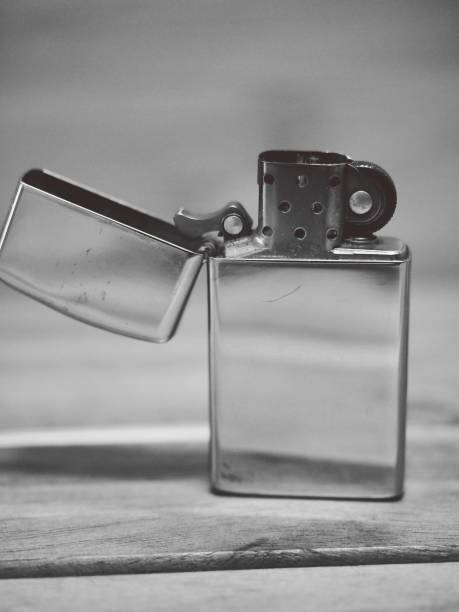 istock Lighter, black and white photo, vintage 912352334