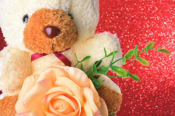 glitter rose bear