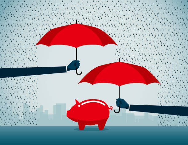 ilustrações, clipart, desenhos animados e ícones de o apoio  - safety business umbrella parasol