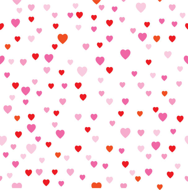 Cute Little Hearts Seamless Pattern Stock Illustration - Download Image Now  - Heart Shape, Backgrounds, Small - iStock