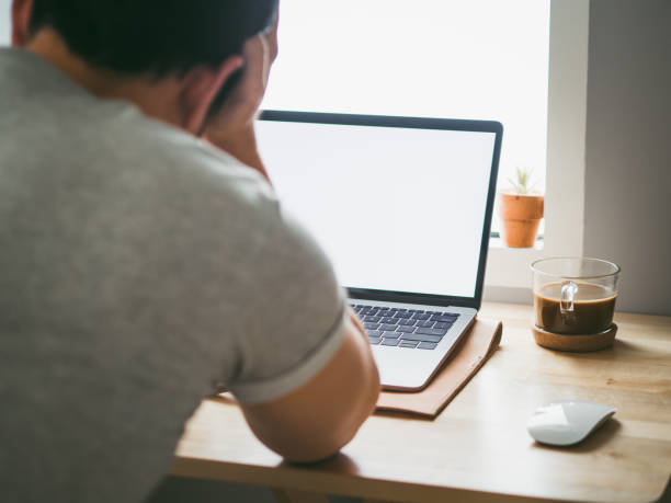 istock Man work on his laptop get serious with his deadline. 912389126