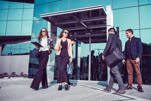 istock Employees Changing Shifts at a Busy Working Day 912389498