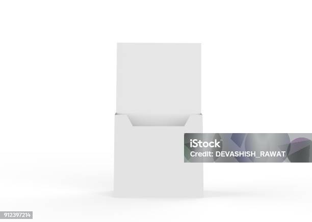 Blank Brochure Holder Stock Photo - Download Image Now - Desk Organizer, Brochure, Digital Viewfinder