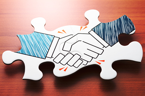 Concept image of agreement and partnership.