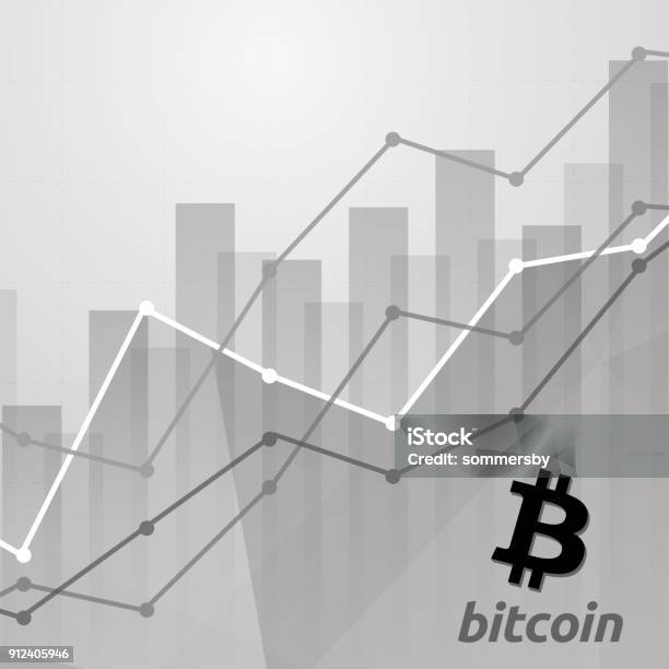 Bitcoin Cryptocurrency Statistics Chart Showing Various Visualization ...