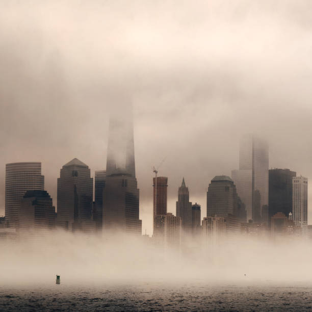 istock New York City downtown fog 912406182