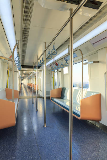 istock empty metro train interior scene in shanghai,China 912406400