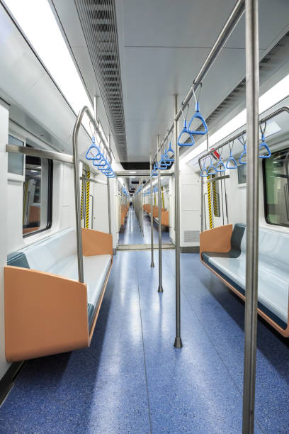 istock empty metro train interior scene in shanghai,China 912406424