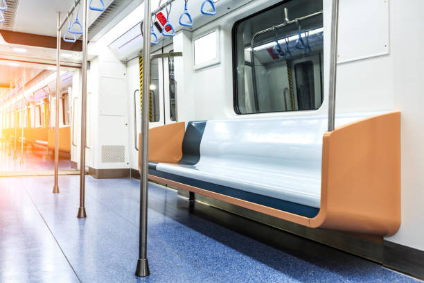 istock empty metro train interior scene in shanghai,China 912406576