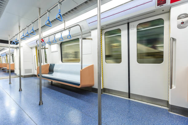 istock empty metro train interior scene in shanghai,China 912406804