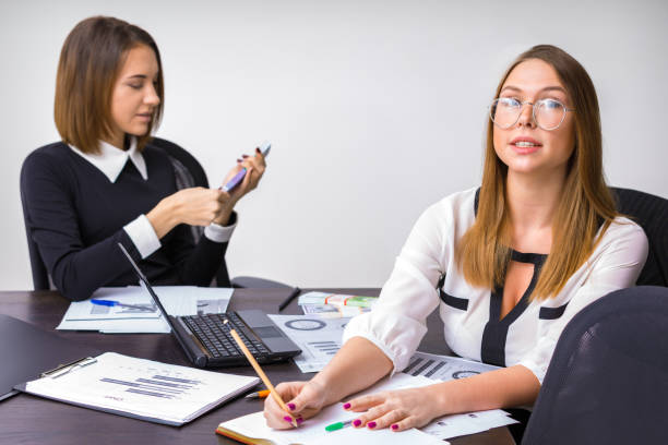istock girls work in the office 912422840