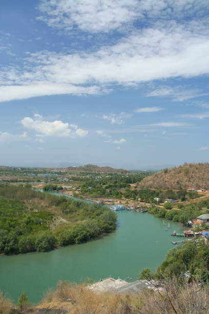 istock Over View of Pranburi River 912422856