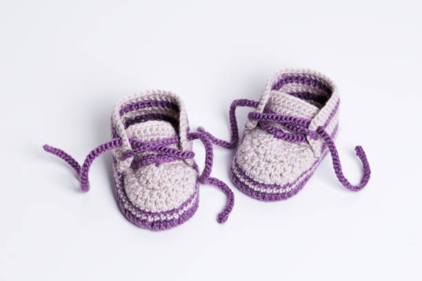 istock Baby Booties Crochet isolated 912427338