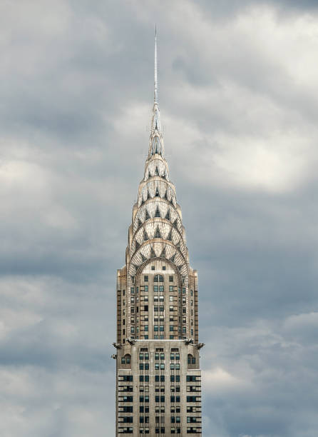 edificio chrysler, nueva york - edificio chrysler fotografías e imágenes de stock