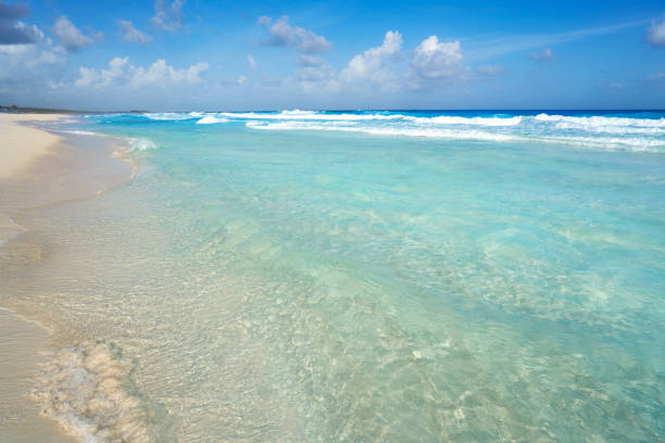 Caribbean turquoise beach clean waters and white sand